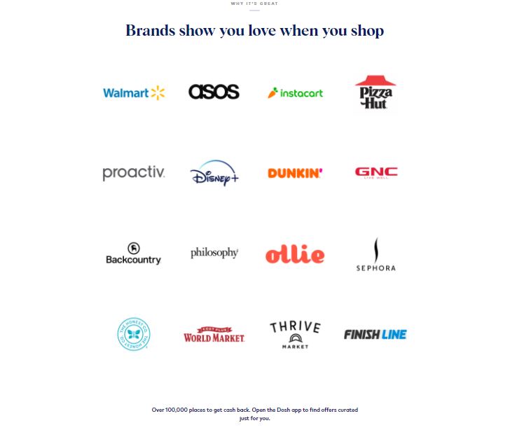 Dosh Participating Brands