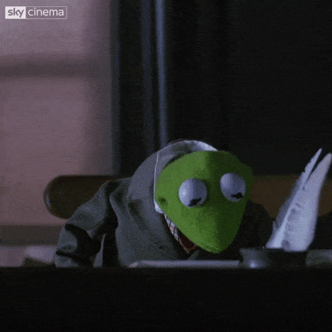 A gif of turtle character nodding