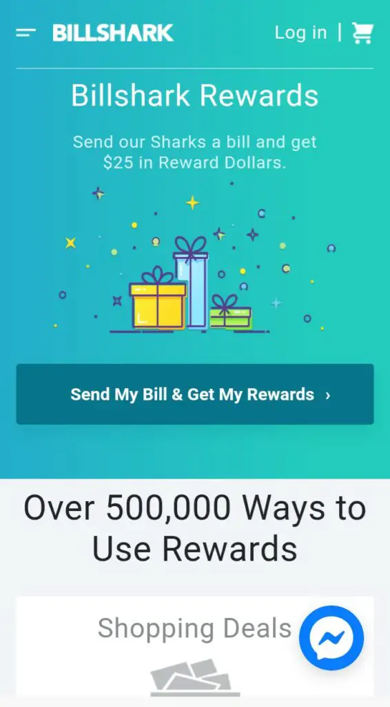 Screenshot of Rewards and Deals 