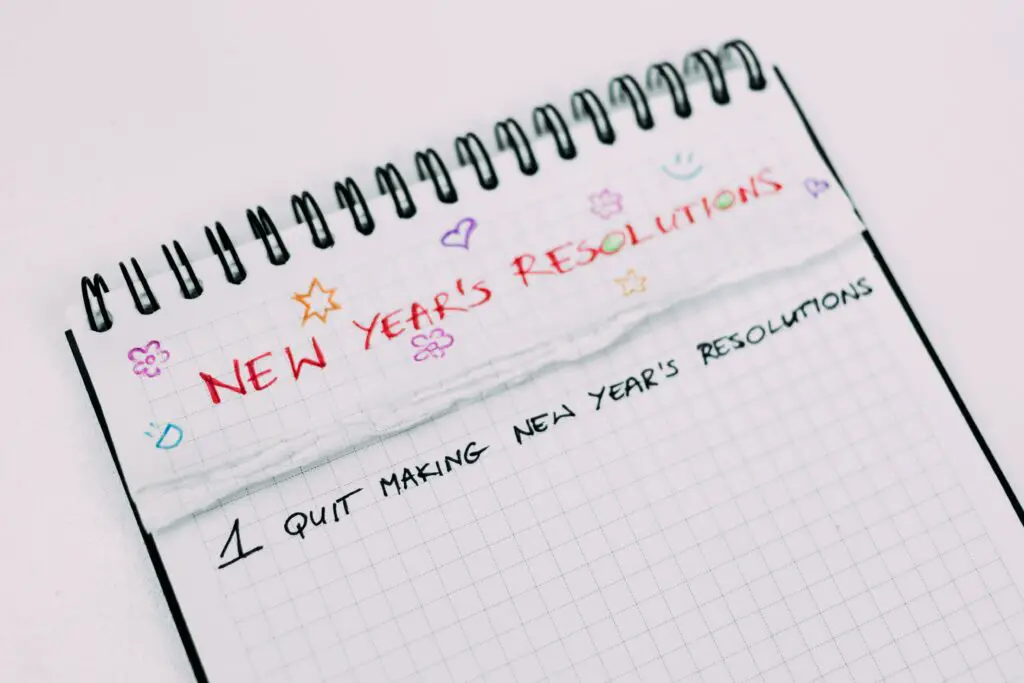 how to set new year's resolution goals