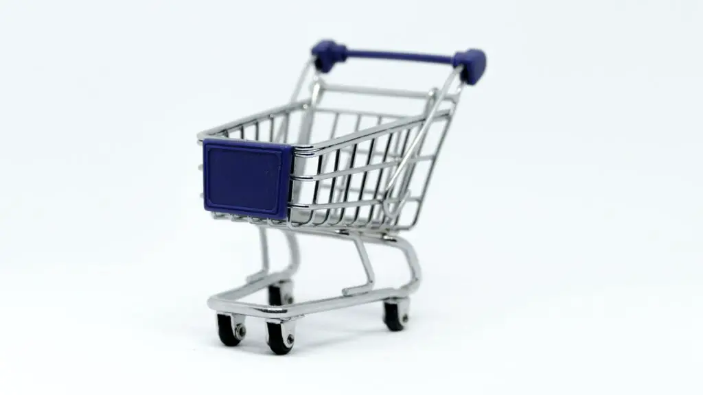 gray-steel-shopping-cart-