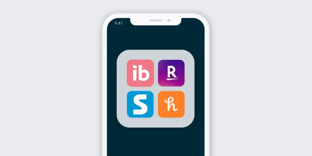 photo of cashback app icons on smartphone
