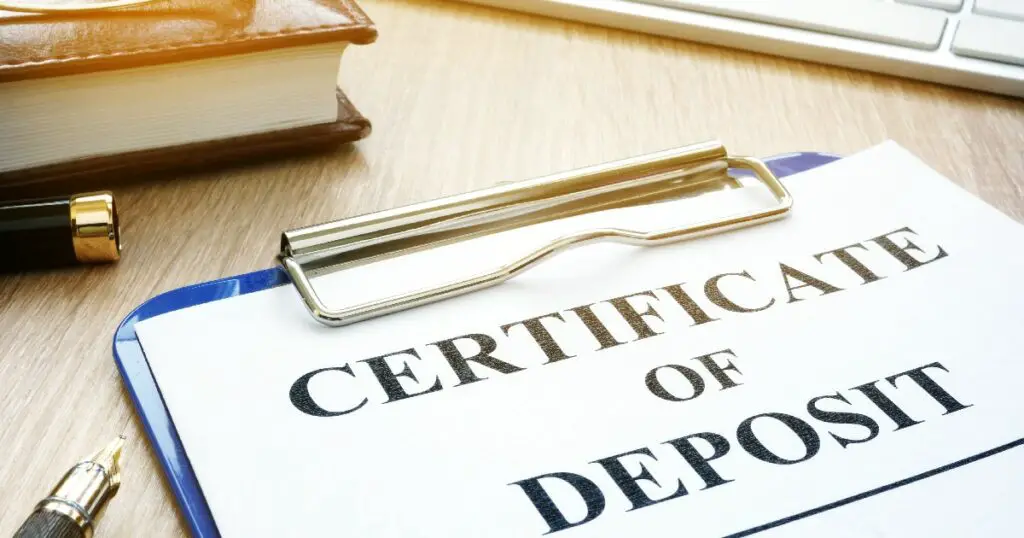 certificate of deposit image