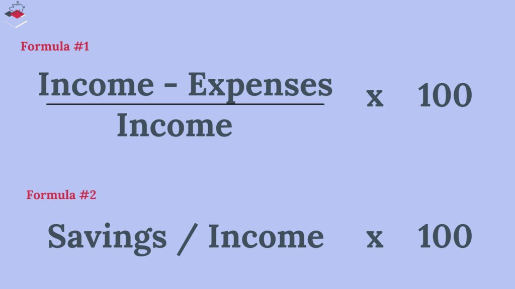 savings rate formula 