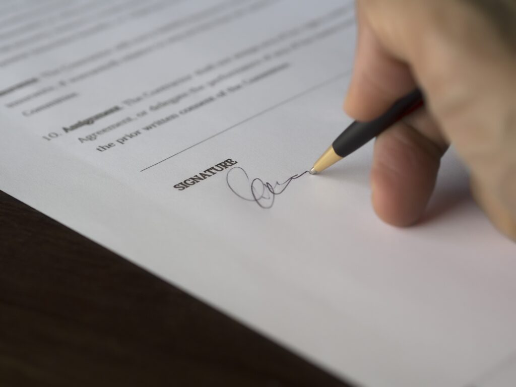 agreement blur business photo