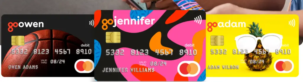 how much does gohenry cost- screenshot of gohenry customized cards